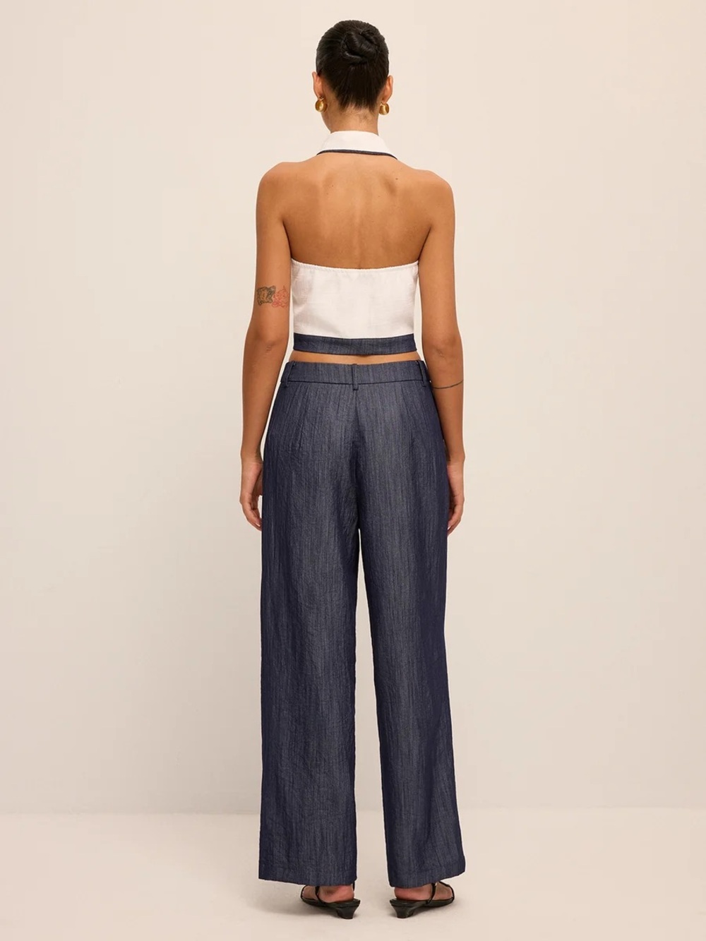 NWOT 🦋 Commense High Waisted Denim Pants - Picture 2 of 12